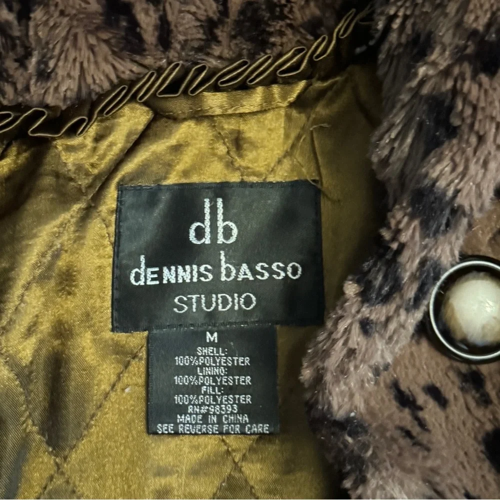 Dennis Basso Brown and Black Puffer Jacket - Picture 6 of 10
